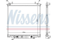 Radiator, engine cooling 616909 Nissens