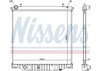 Radiator, engine cooling 616912 Nissens