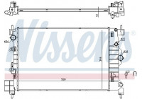 Radiator, engine cooling 61697 Nissens