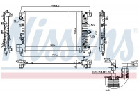 Radiator, engine cooling 61715 Nissens