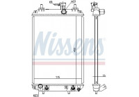 Radiator, engine cooling 617547 Nissens