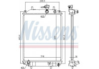 Radiator, engine cooling 617556 Nissens