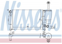 Radiator, engine cooling 617853 Nissens