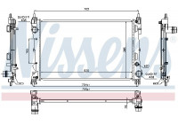 Radiator, engine cooling 617854 Nissens