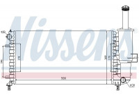 Radiator, engine cooling 617858 Nissens