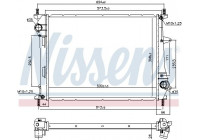 Radiator, engine cooling 617867 Nissens