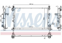 Radiator, engine cooling 617869 Nissens