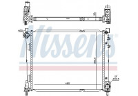 Radiator, engine cooling 617872 Nissens