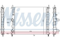 Radiator, engine cooling 617878 Nissens