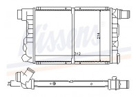 Radiator, engine cooling 61805 Nissens