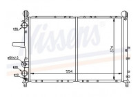 Radiator, engine cooling 61816 Nissens