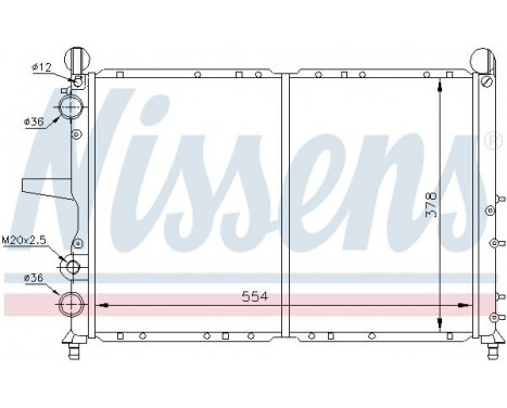 Radiator, engine cooling 61816 Nissens, Image 2