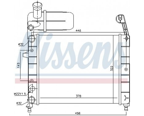 Radiator, engine cooling 61845 Nissens, Image 2