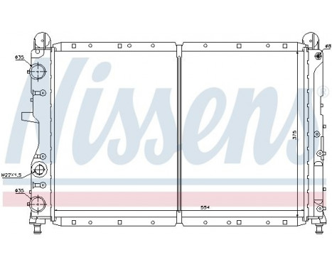 Radiator, engine cooling 61873 Nissens, Image 5