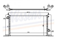 Radiator, engine cooling 61883A Nissens