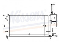 Radiator, engine cooling 61889 Nissens