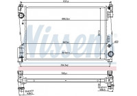 Radiator, engine cooling 61919 Nissens