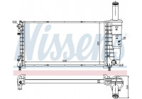 Radiator, engine cooling 61923 Nissens