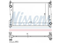 Radiator, engine cooling 61924 Nissens