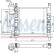 Radiator, engine cooling 61930 Nissens