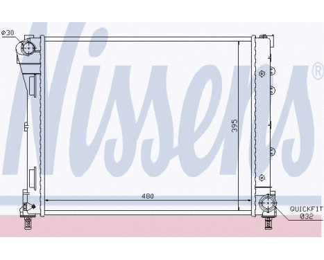 Radiator, engine cooling 61935 Nissens