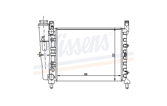 Radiator, engine cooling 61940 Nissens