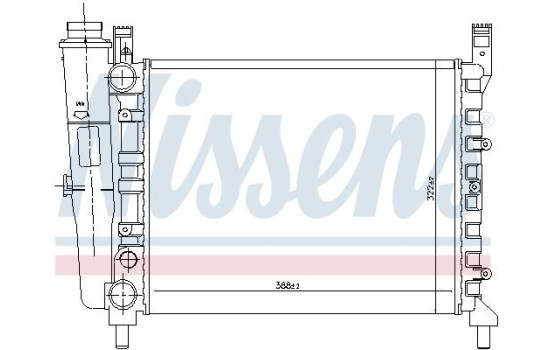 Radiator, engine cooling 61940 Nissens, Image 2