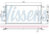 Radiator, engine cooling 61966 Nissens