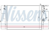 Radiator, engine cooling 61985 Nissens