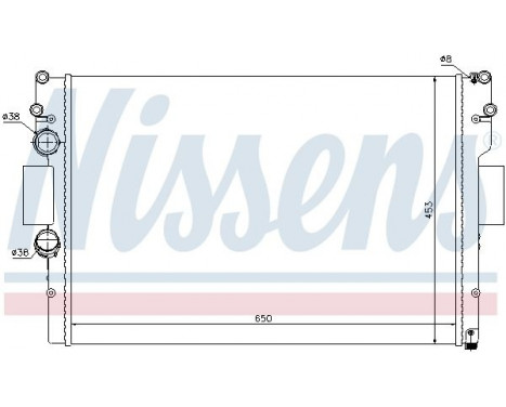 Radiator, engine cooling 61987 Nissens, Image 2