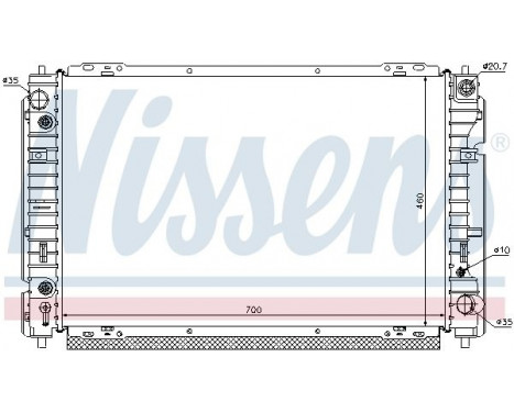 Radiator, engine cooling 62004 Nissens, Image 2