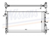 Radiator, engine cooling 62015A Nissens