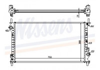 Radiator, engine cooling 62021A Nissens