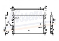 Radiator, engine cooling 62023A Nissens