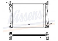 Radiator, engine cooling 62028A Nissens
