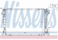 Radiator, engine cooling 62033 Nissens