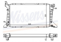 Radiator, engine cooling 62049 Nissens