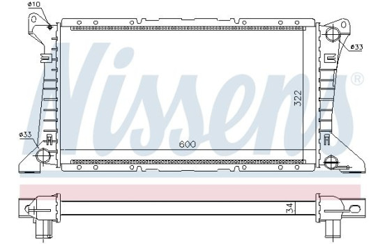 Radiator, engine cooling 62049 Nissens, Image 2