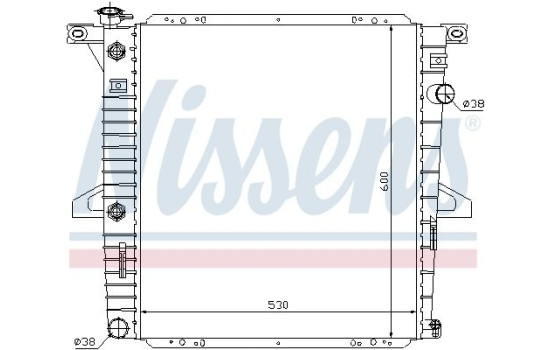 Radiator, engine cooling 62060 Nissens, Image 2