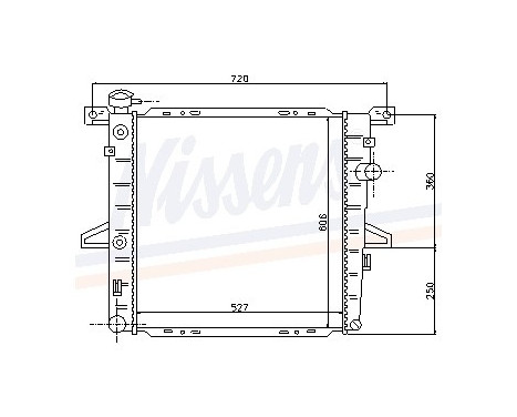 Radiator, engine cooling 62060 Nissens