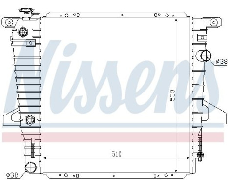 Radiator, engine cooling 62061 Nissens, Image 2