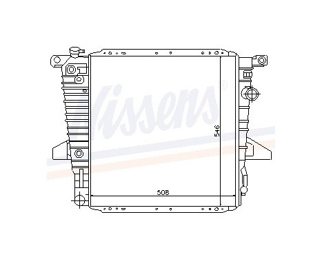 Radiator, engine cooling 62061 Nissens