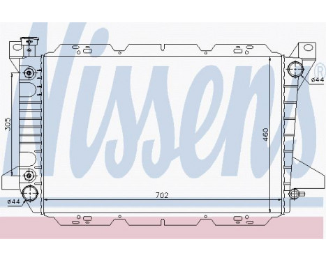 Radiator, engine cooling 620981 Nissens