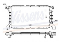Radiator, engine cooling 62177 Nissens