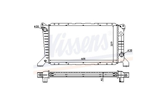 Radiator, engine cooling 62241A Nissens