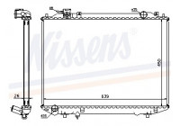 Radiator, engine cooling 62246A Nissens