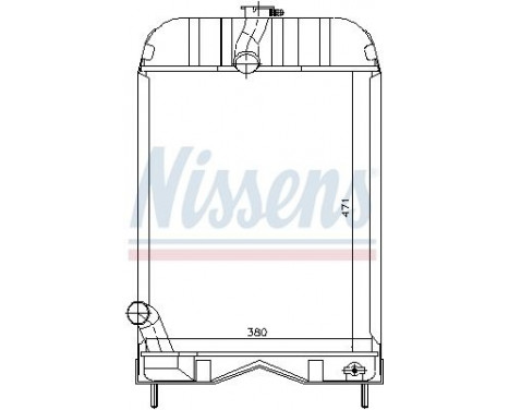 Radiator, engine cooling 62253 Nissens, Image 2