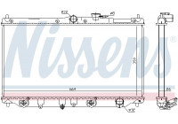 Radiator, engine cooling 622831 Nissens