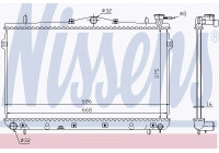 Radiator, engine cooling 62298 Nissens