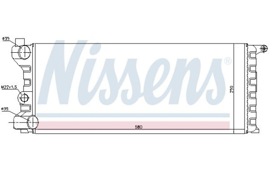 Radiator, engine cooling 62312 Nissens